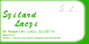 szilard laczi business card